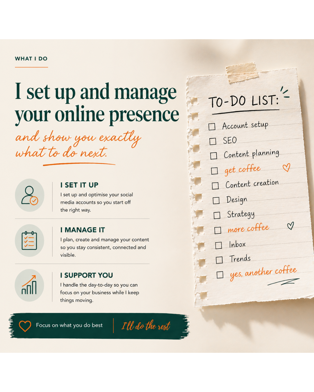 Clear processes that bring structure to your online presence
